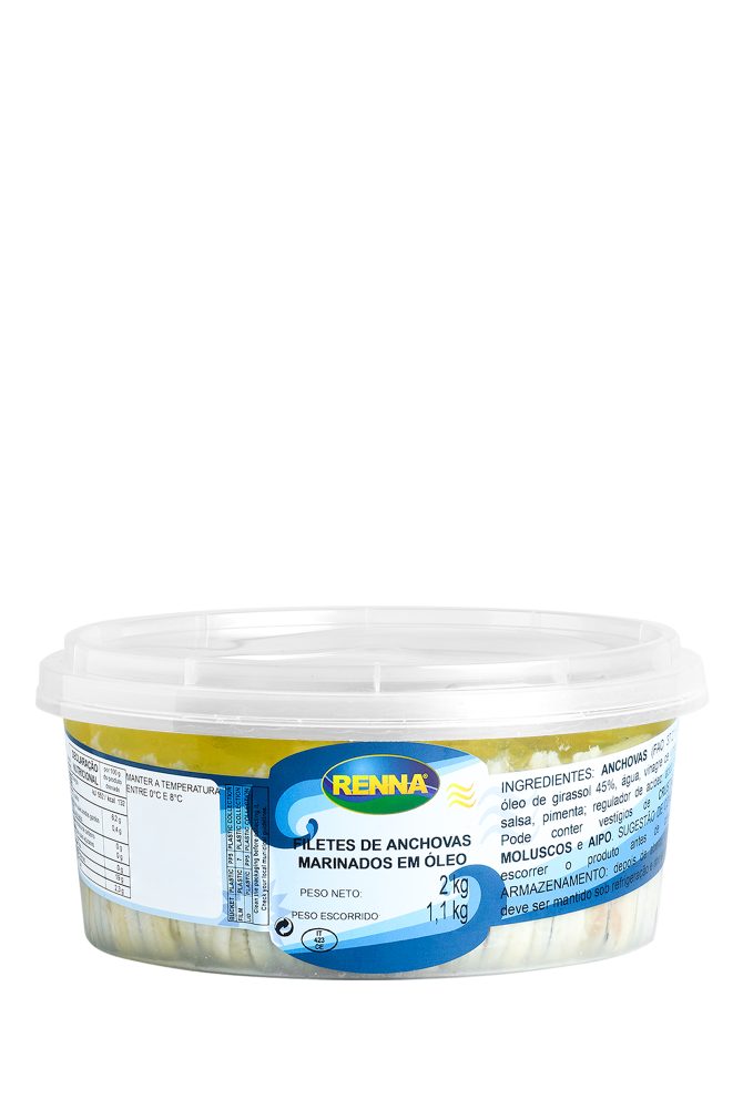 Filetes de Anchova em Óleo 2kg