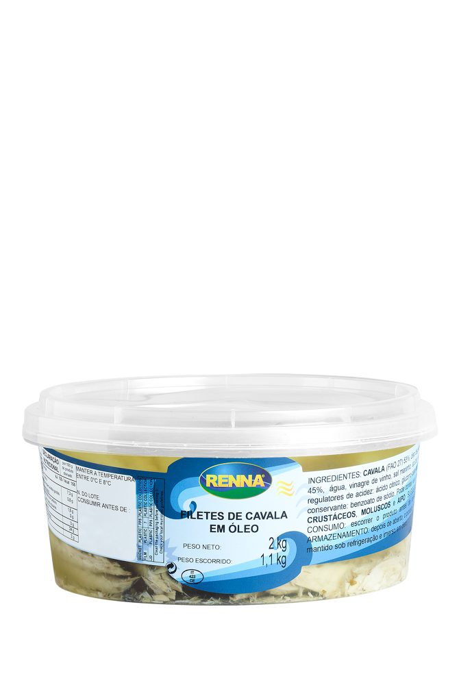 Filetes de Cavala em Óleo 2kg